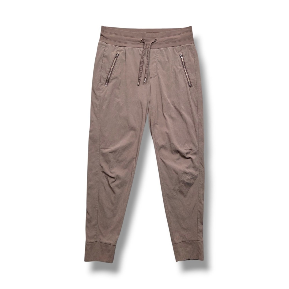 Athleta Trekkie North Jogger Womens 4 Mid Rise Legacy Brown UPF Hiking Travel